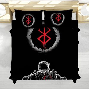 Berserk Brand of Sacrifice Minimalist Black Bedding Set