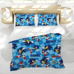 Classic Sonic Pattern Twin Full Queen Bed Set