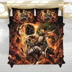 Eren Yeager Titan Awakening Attack on Titan Bedding Set