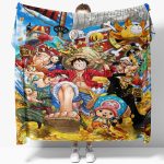 Straw Hat Pirates Treasure Adventure Fleece Blanket