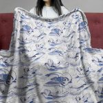 Pokemon Lugia Floral Pattern Pokemon Blanket