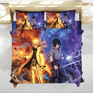 Naruto and Sasuke Final Power Clash Bedding Set