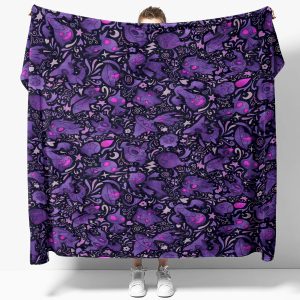 Pokemon Ghost Type Pokemon Pattern Blanket