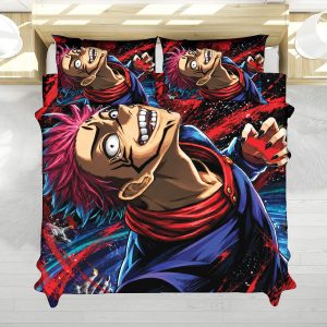 Ryomen Sukuna Maniacal Grin Twin Full Queen Bed Set