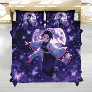 Shinobu Kocho Moonlit Butterfly Demon Slayer Bedding Set