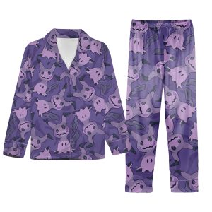 Pokemon Mimikyu Purple All Over Print Sleepwear Pajama Set