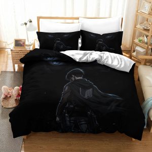 Attack on Titan Levi Ackerman Dark Wings of Freedom Bedding Set