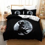 Attack on Titan Levi Ackerman Moon Silhouette Bedding Set