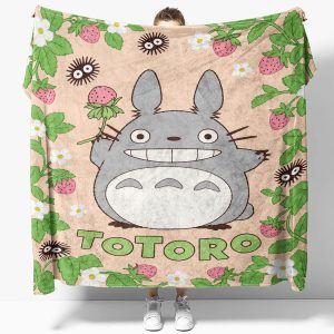My Neighbor Totoro Strawberry Garden Blanket
